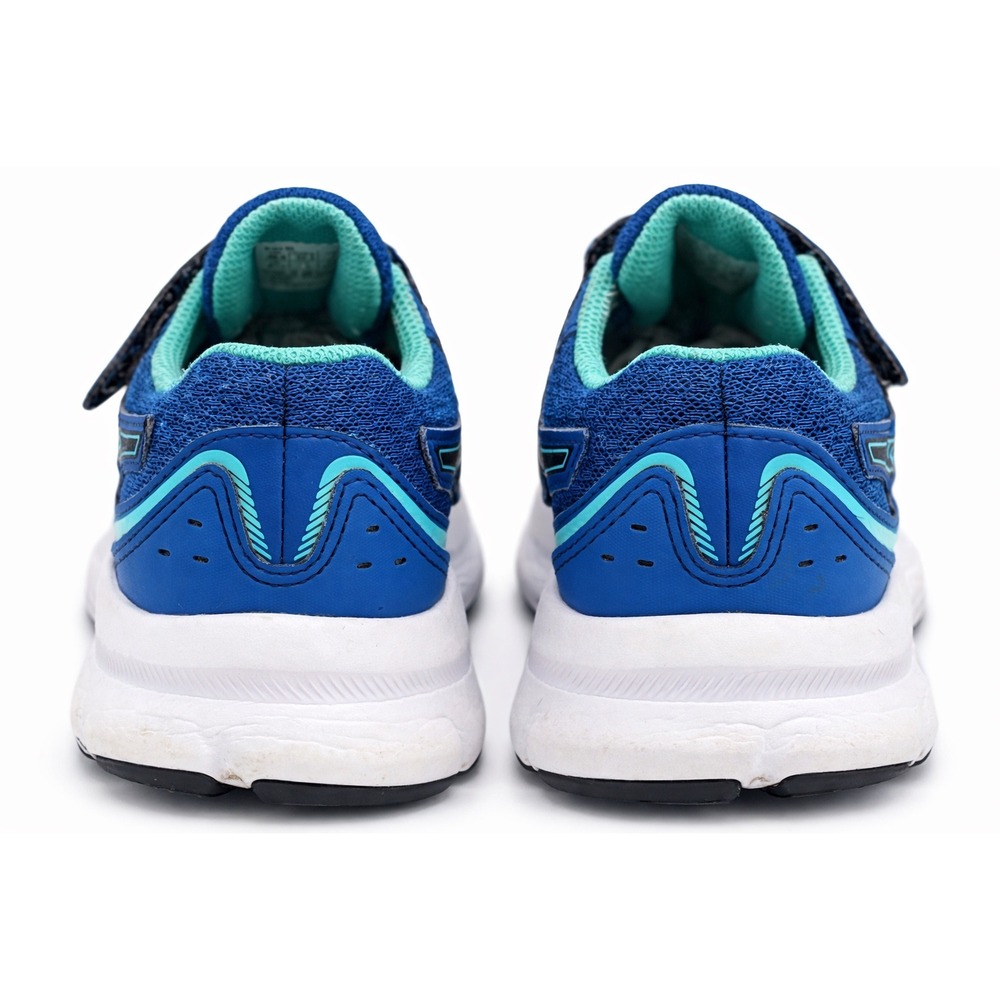ASICS Kids Running Shoes Size 1 Blue Hook and Loop Sneakers Youth - Picture 3 of 9
